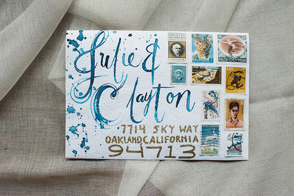 Hand drawn wedding invitations
