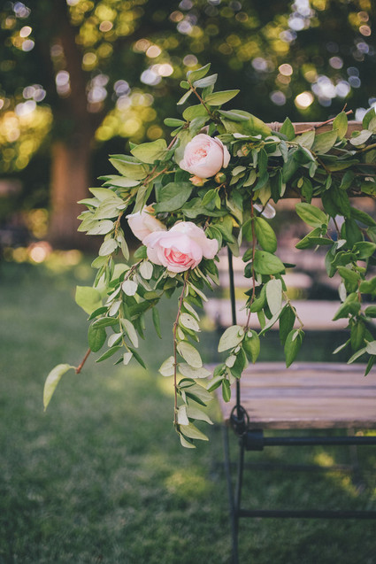 Ceremony chair flowers