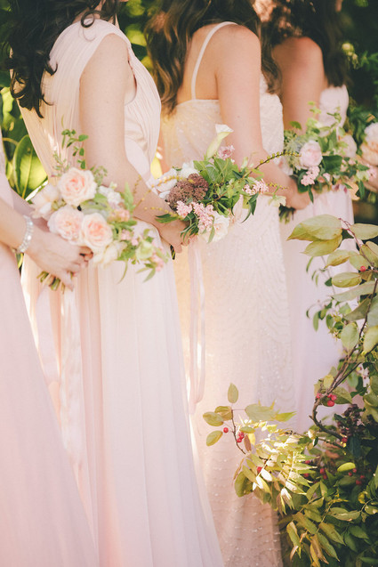 Blush bridesmaids