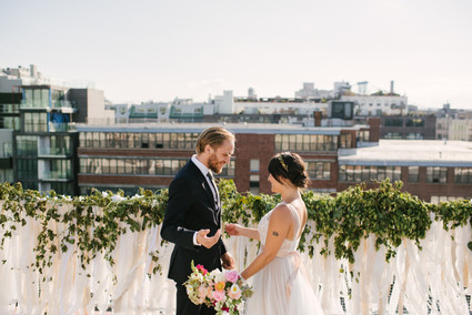Rooftop Brooklyn wedding