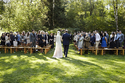Vintage backyard autumn wedding