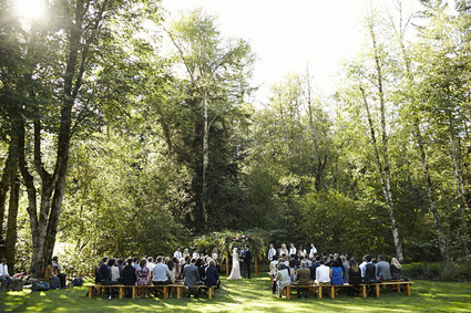 Vintage backyard autumn wedding