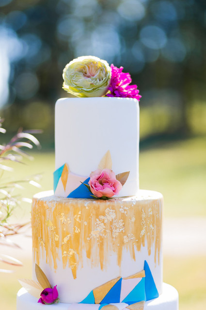 Bohemian wedding cake