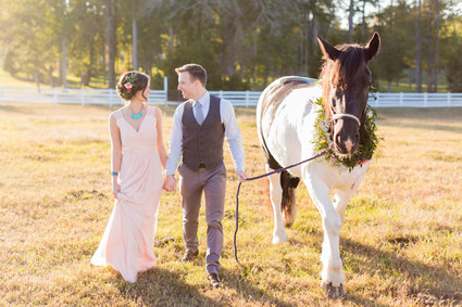 Colorful bohemian fall wedding inspiration