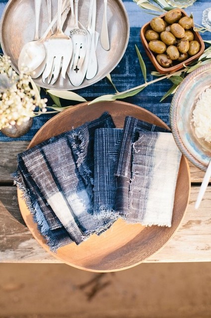 indigo napkins Inspiration