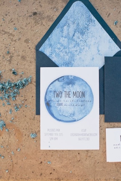 moon birthday invites Inspiration