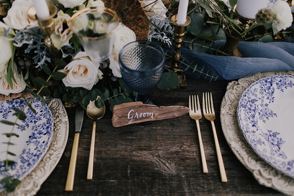 Rustic place card