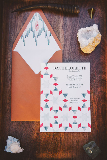 Modern bachelorette party invitation