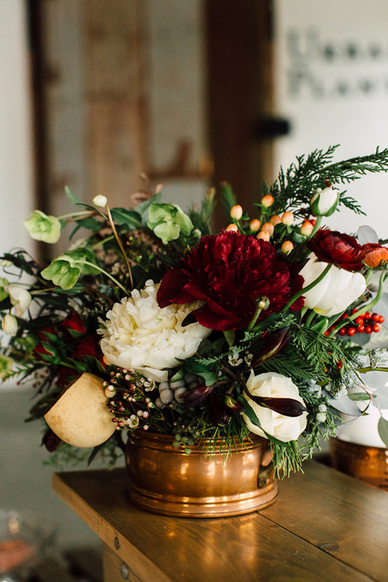 Winter cocktail party florals