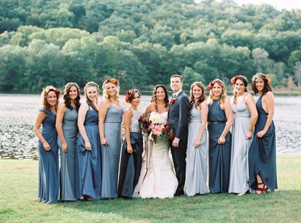 Wedding party portrait