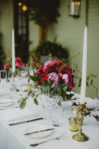 Winter wedding florals