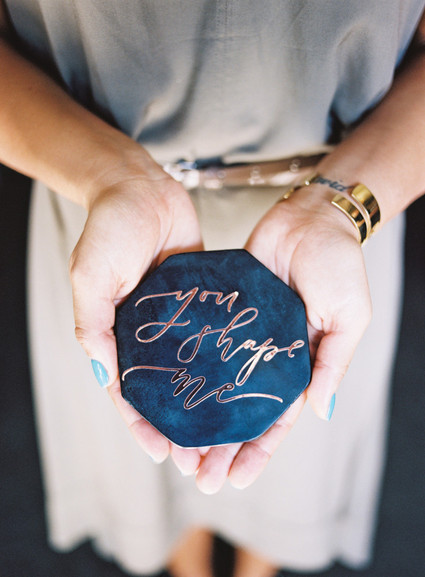 Modern wedding signage
