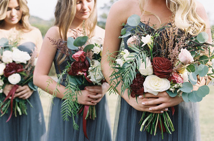 Fall wedding bridesmaids bouquet