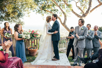 Intimate backyard Santa Barbara wedding