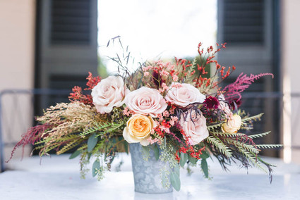 Autumn wedding florals