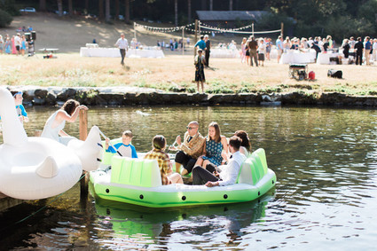 Oregon summer camp wedding