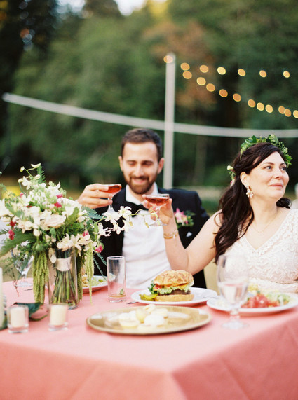Oregon summer camp wedding