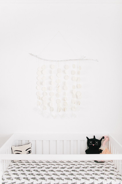 glamorous black and white girls nursery