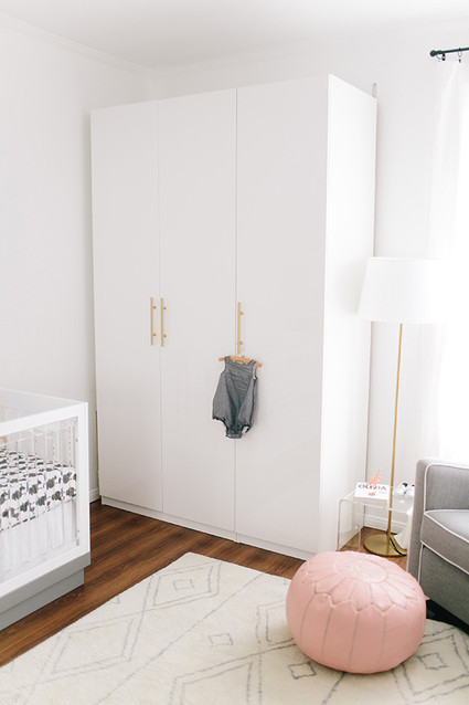 glamorous black and white girls nursery