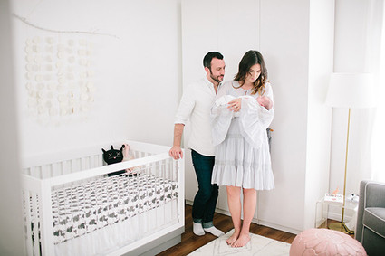 glamorous black and white girls nursery