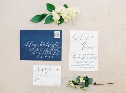 Classic white floral baby shower invites