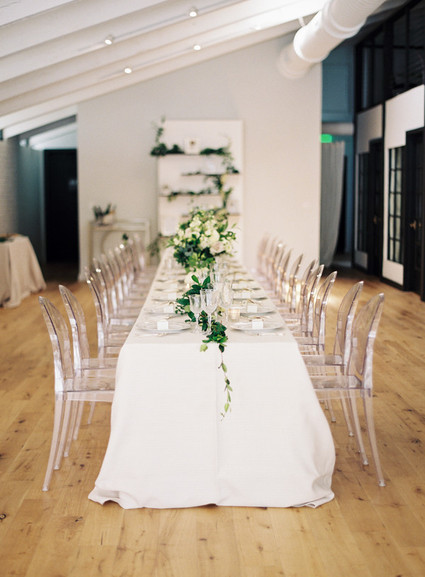 Classic white floral baby shower