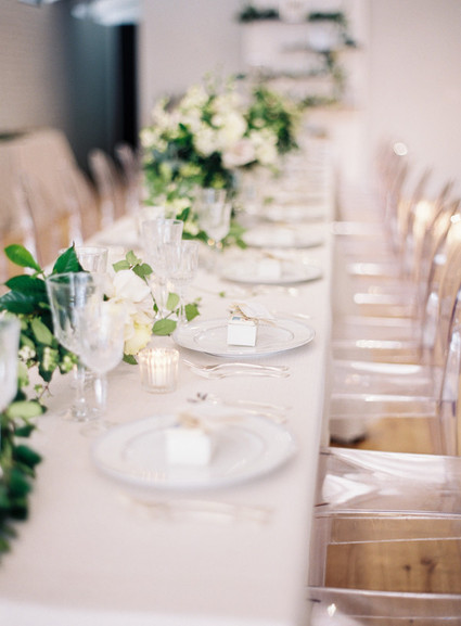 Classic white floral baby shower