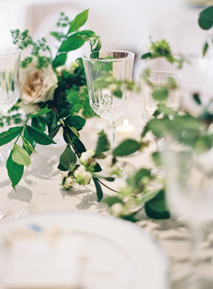 Classic white floral baby shower