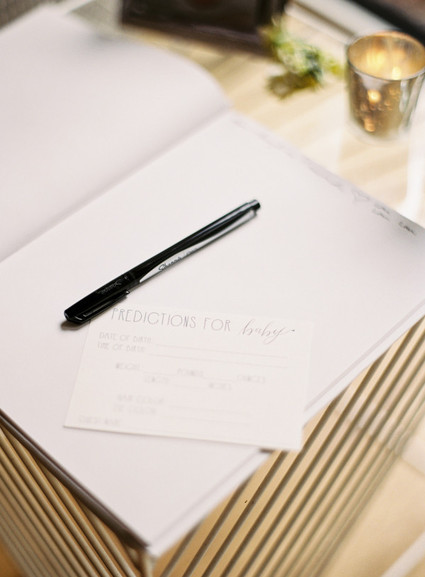 Classic white floral baby shower