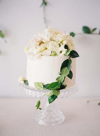 Classic white floral baby shower