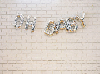 Classic white floral baby shower