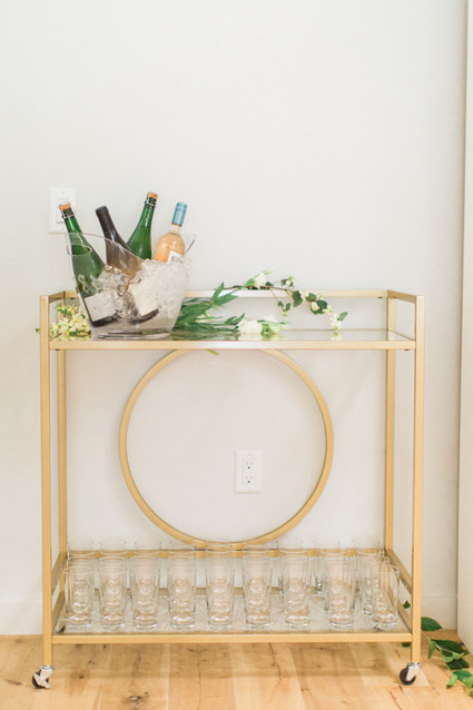 gold bar cart