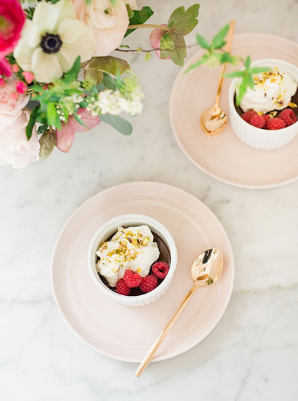 Valentine's Day chocolate pot de creme dessert