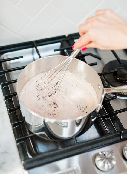 Valentine's Day chocolate pot de creme dessert