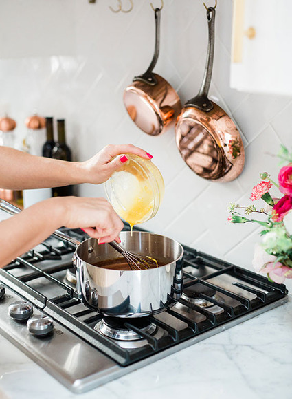 Valentine's Day chocolate pot de creme dessert