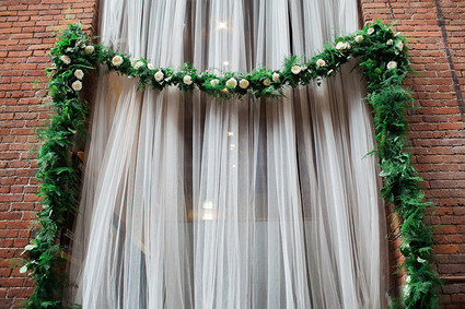 Ceremony wedding backdrop