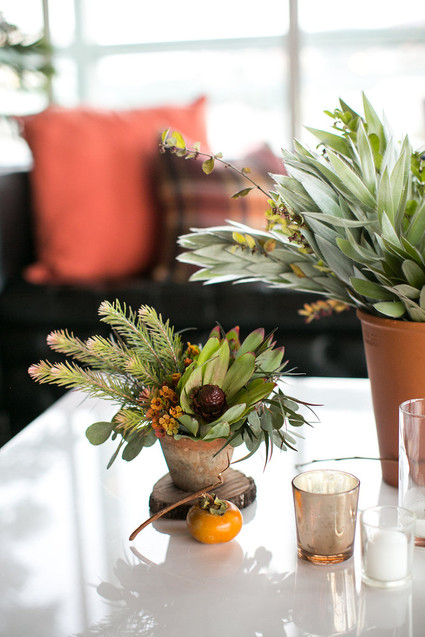 Rustic fall wedding decor