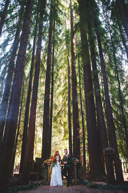 Colorful DIY woodsy wedding