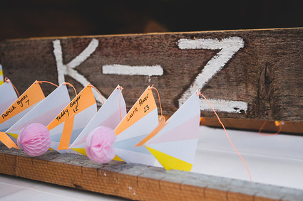 Colorful DIY woodsy wedding