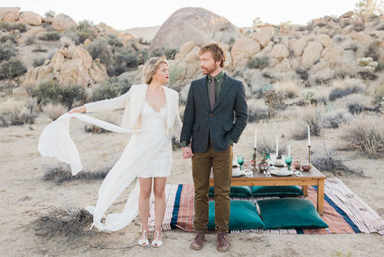 Bohemian desert wedding inspiration