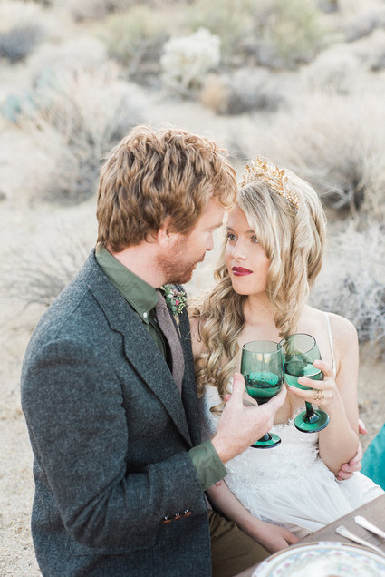 Bohemian desert wedding inspiration
