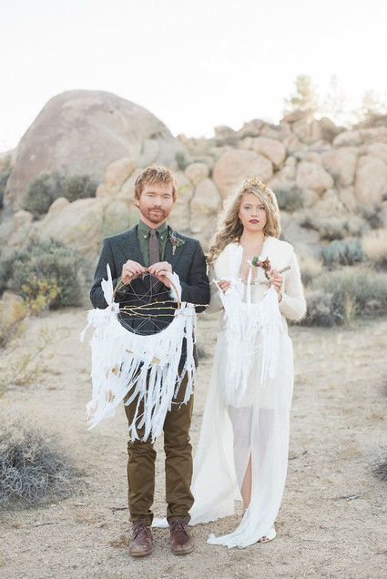 Bohemian desert wedding inspiration