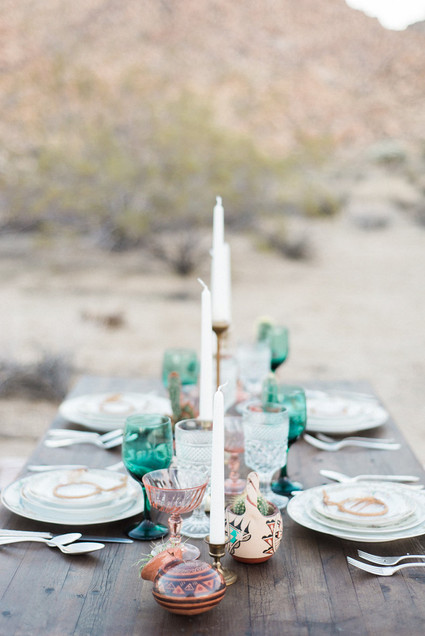 Bohemian desert wedding inspiration