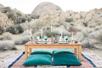 Bohemian desert wedding inspiration