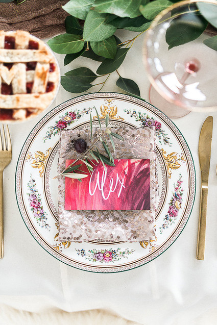 Calligraphy place card
