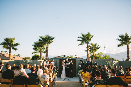 Palm Springs wedding ceremony