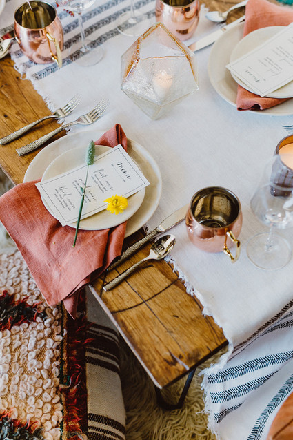 Bohemian tablescape