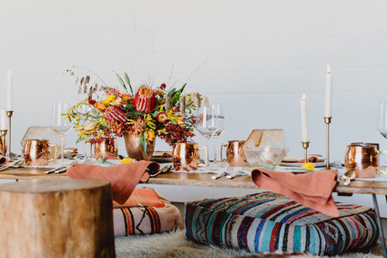 Bohemian tablescape