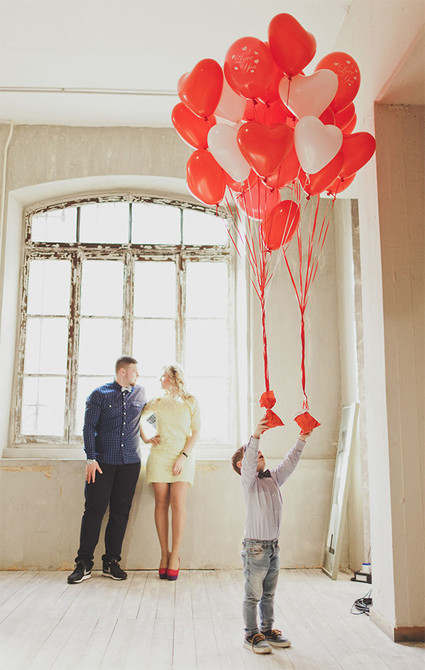 heart balloon bouquet