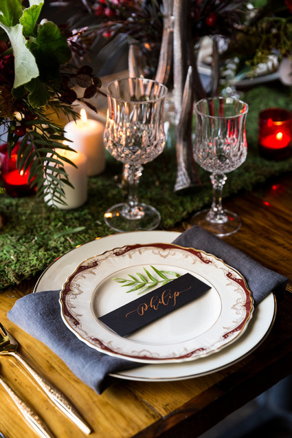 Moody wedding inspiration Inspiration